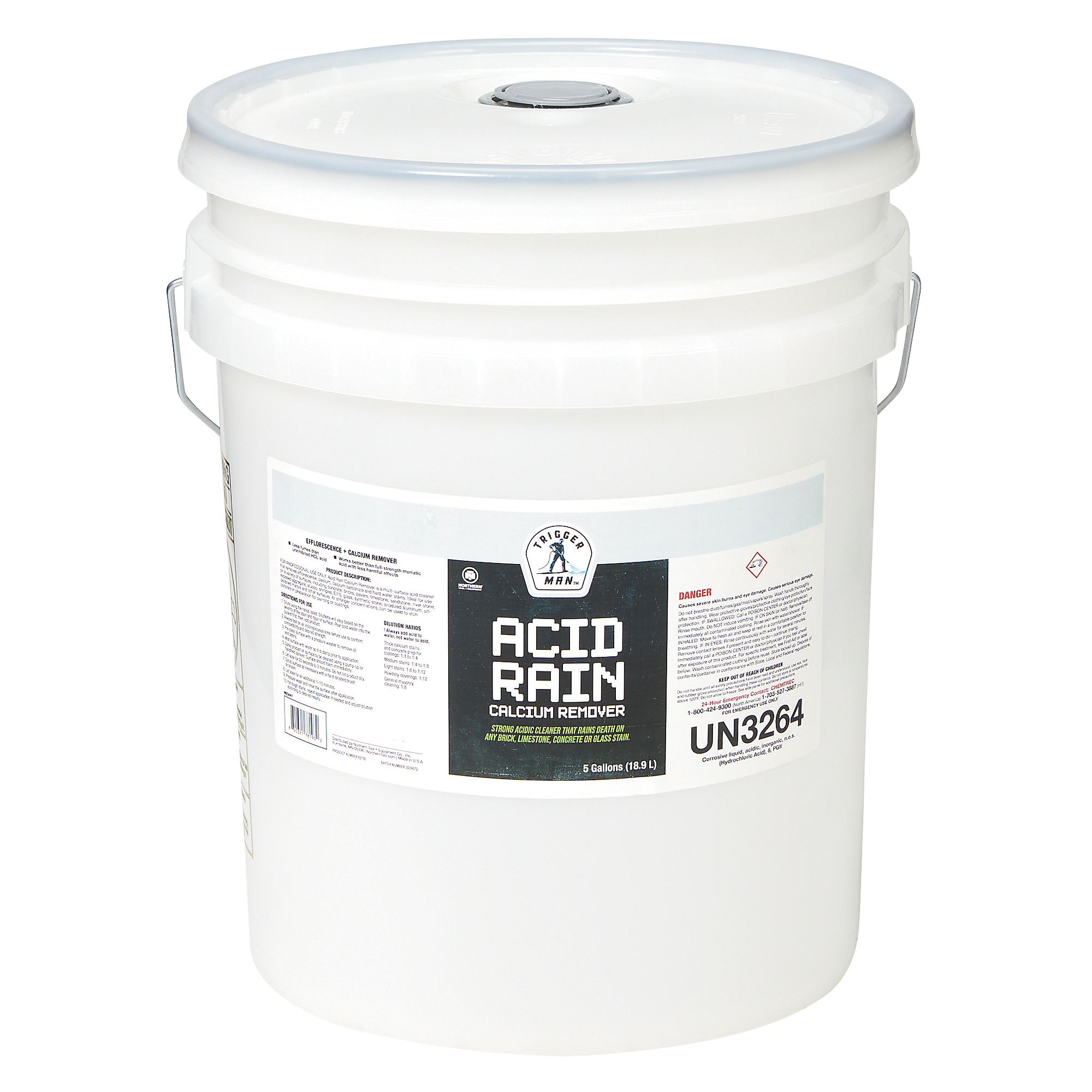 Trigger Man Acid Rain Calcium Remover, Pressure Washer Chemical, 5 Gallons
